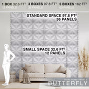 IVORI™ Butterfly Lux Wall Panel (12 pc set)