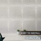 IVORI™ Circles Deluxe Wall Panel  (12 pc set)