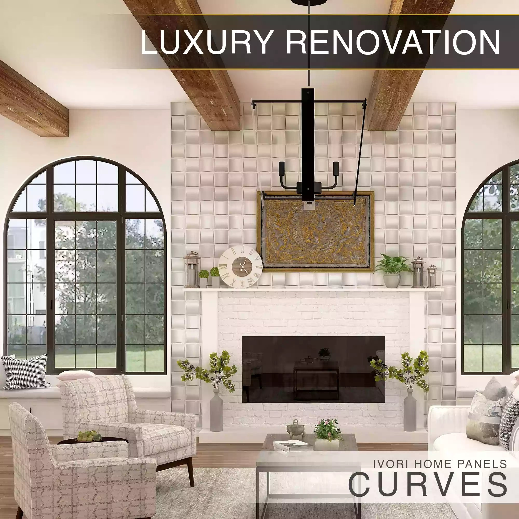 IVORI™ Curves Lux Wall Panel  (12 pc set)