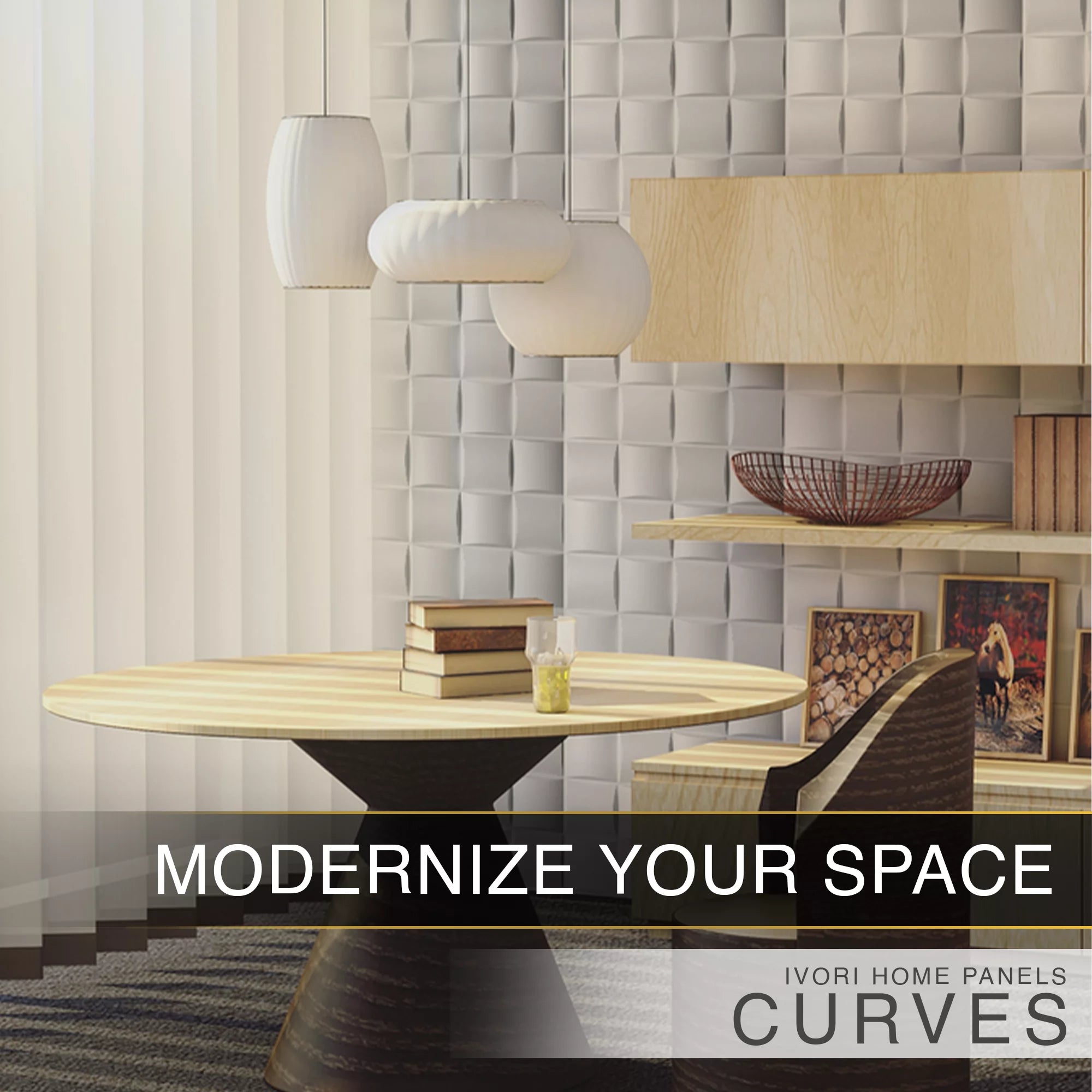 IVORI™ Curves Lux Wall Panel  (12 pc set)