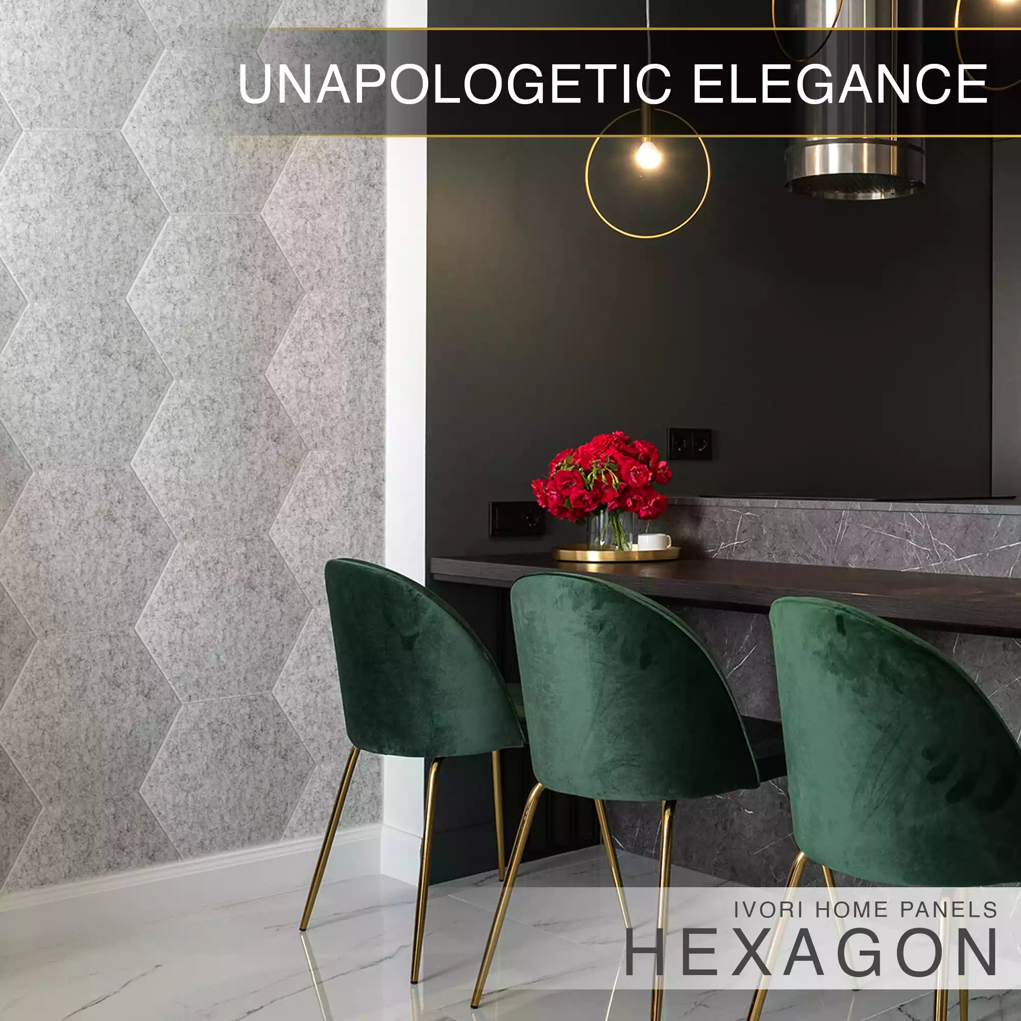 IVORI™ Hex Noise Reduction Wall Panel (12 pc set)