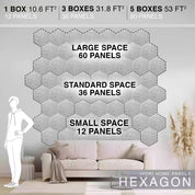 IVORI™ Hex Noise Reduction Wall Panel (12 pc set)