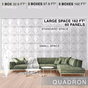 IVORI™ Quadron Lux Wall Panel  (12 pc set)