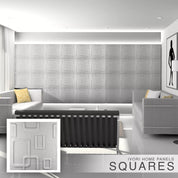 IVORI™ Squares Lux Wall Panel (12 pc set)