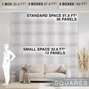 IVORI™ Squares Lux Wall Panel (12 pc set)