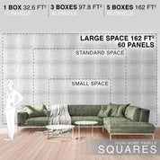 IVORI™ Squares Lux Wall Panel (12 pc set)