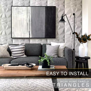 IVORI™ Triangles Lux Wall Panel  (12 pc set)