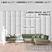 IVORI™ Triangles Lux Wall Panel  (12 pc set)