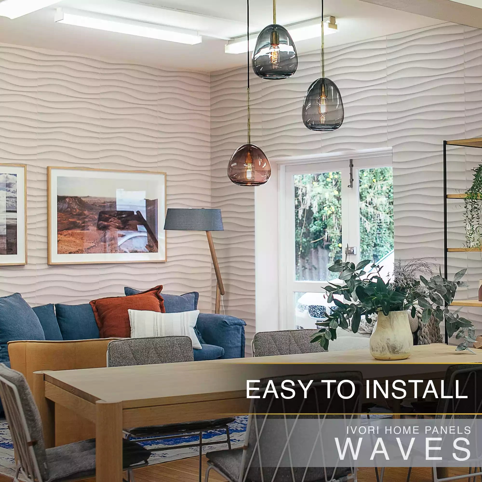 IVORI™ Waves Deluxe Wall Panel  (12 pc set)